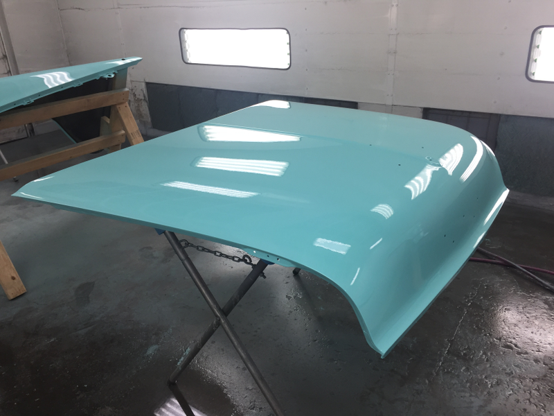 Illustration for article titled 1955 Chevy Bel Air Project Update- Body in full color!